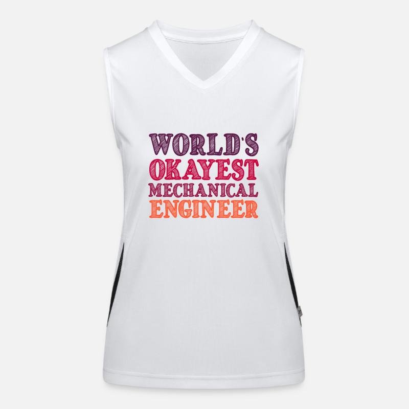 mechanical engineer Women's Functional Contrast Tank Top