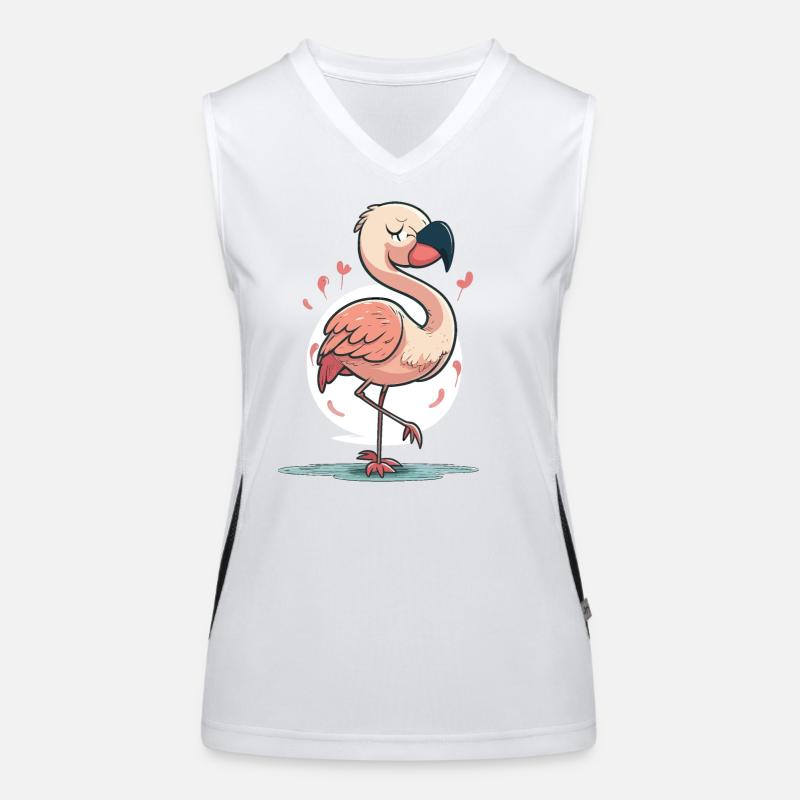 Flamingo Fun Débardeur respirant contrasté Femme