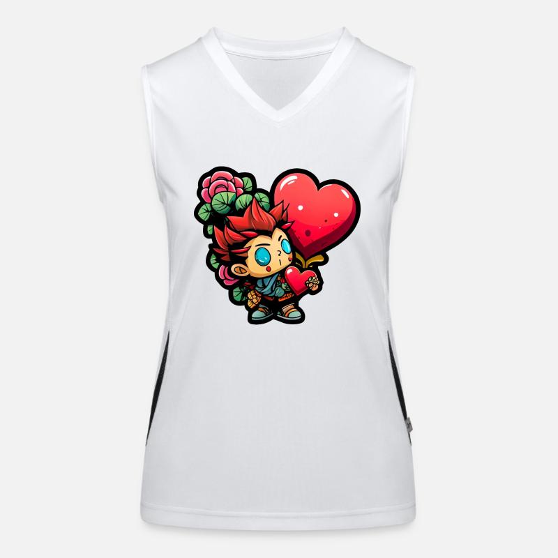 Saint-Valentin #love Débardeur respirant contrasté Femme