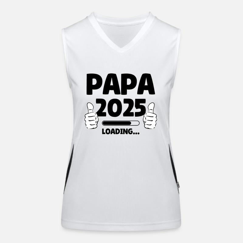 Papa 2025 Loading Funktionelles Kontrast-Tank Top für Frauen