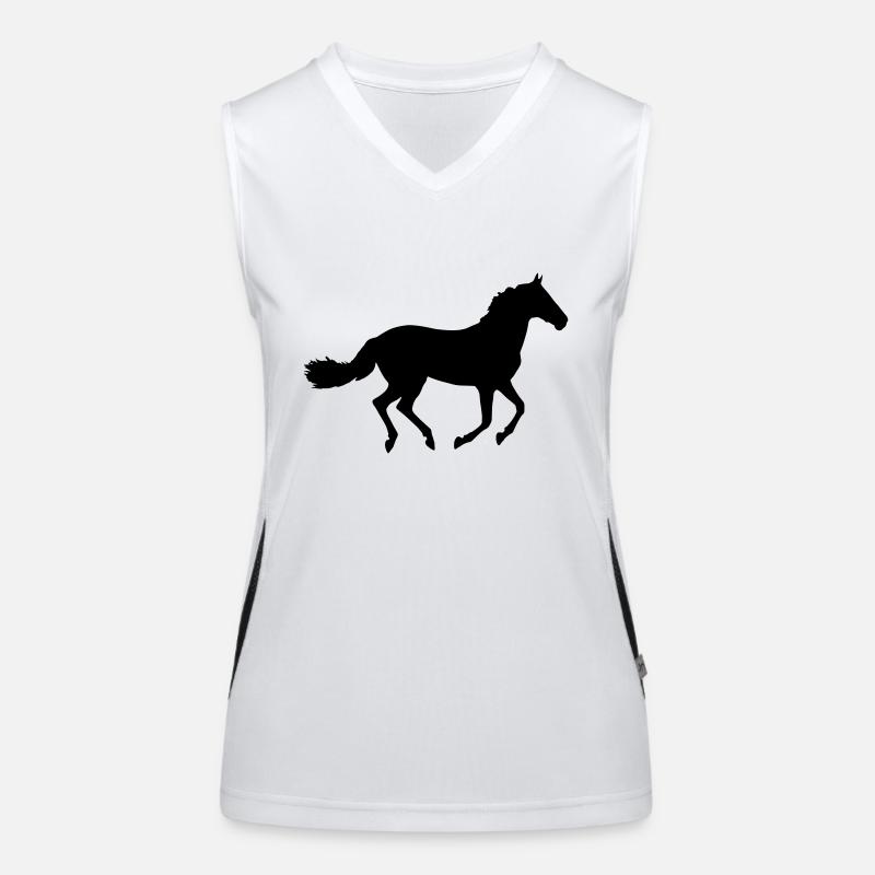 Cheval Débardeur respirant contrasté Femme