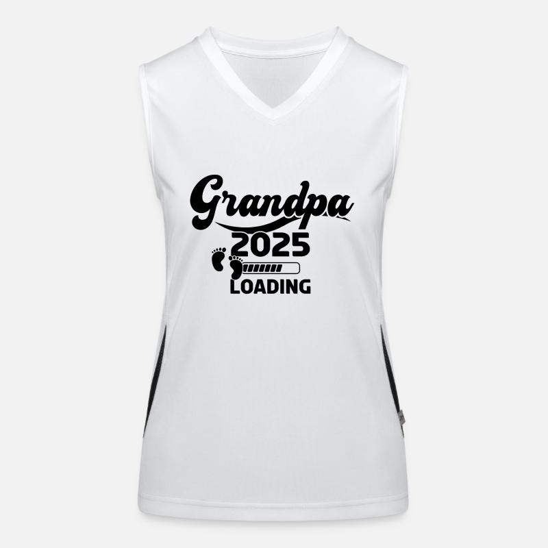 Grandpa 2025 Loading Funktionelles Kontrast-Tank Top für Frauen