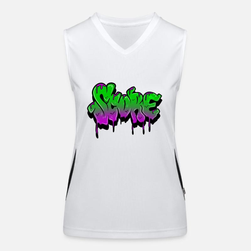 Score Graffiti Women's Functional Contrast Tank Top