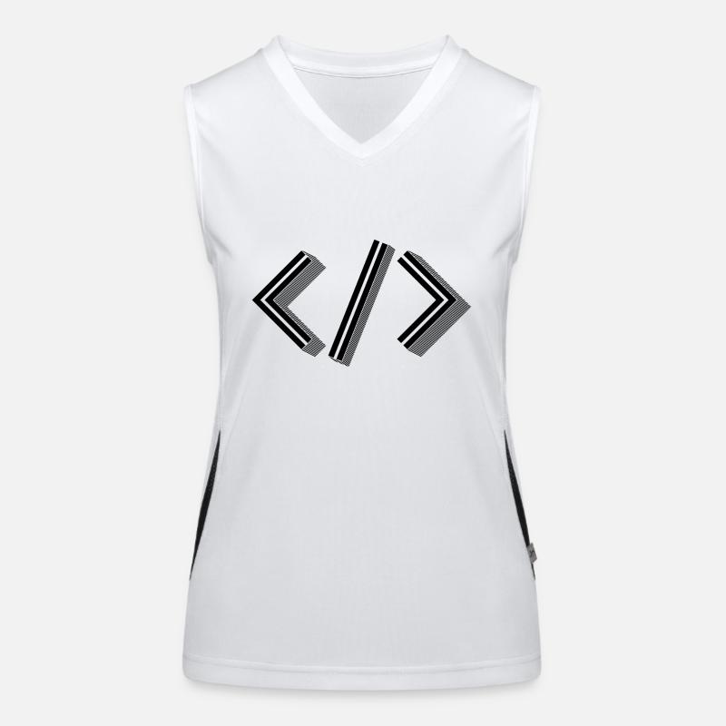 Retro Bracket’s - Full Stack Developer HTML XML Débardeur respirant contrasté Femme