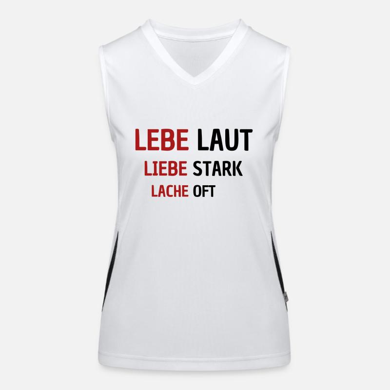 LEBE Funktionelles Kontrast-Tank Top für Frauen