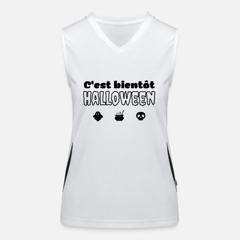 Bientôt halloween Débardeur respirant contrasté Femme