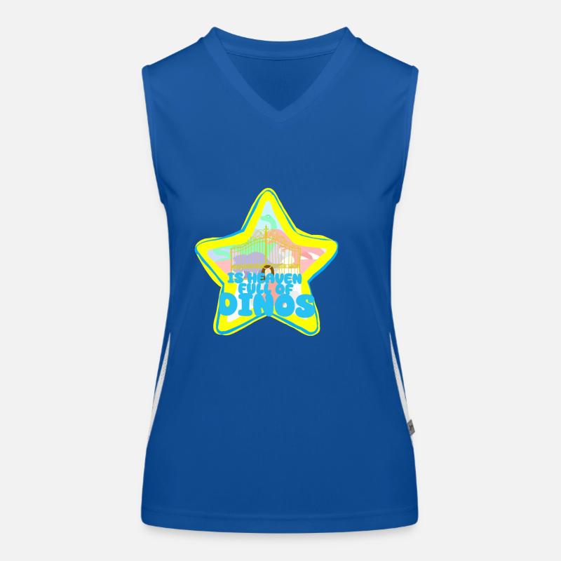 Dinosaurier-Paradies Funktionelles Kontrast-Tank Top für Frauen