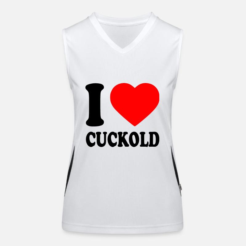 I love cuckold Débardeur respirant contrasté Femme