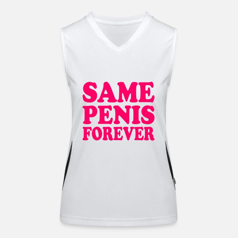 Same penis forever Women's Functional Contrast Tank Top