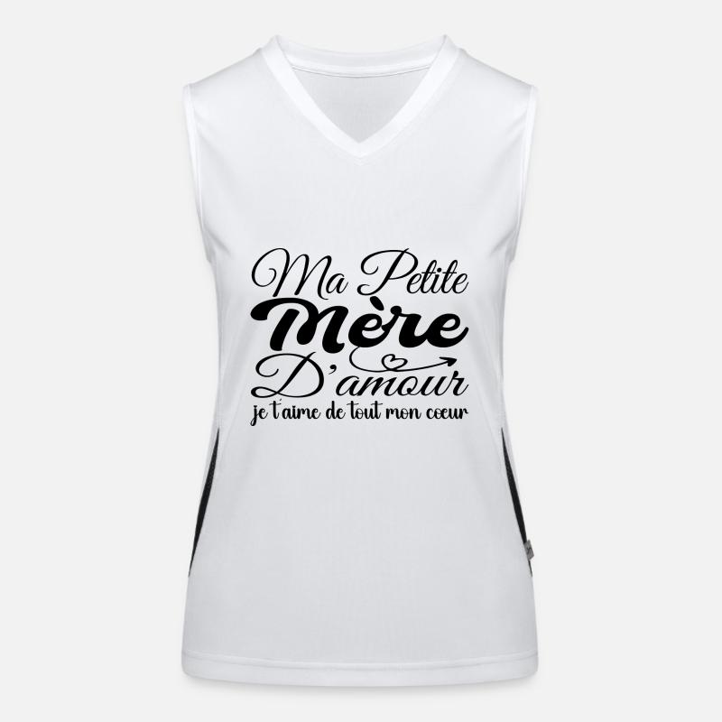 Liebe Mutter Geschenk, Beste Mutter Ich liebe dich Funktionelles Kontrast-Tank Top für Frauen