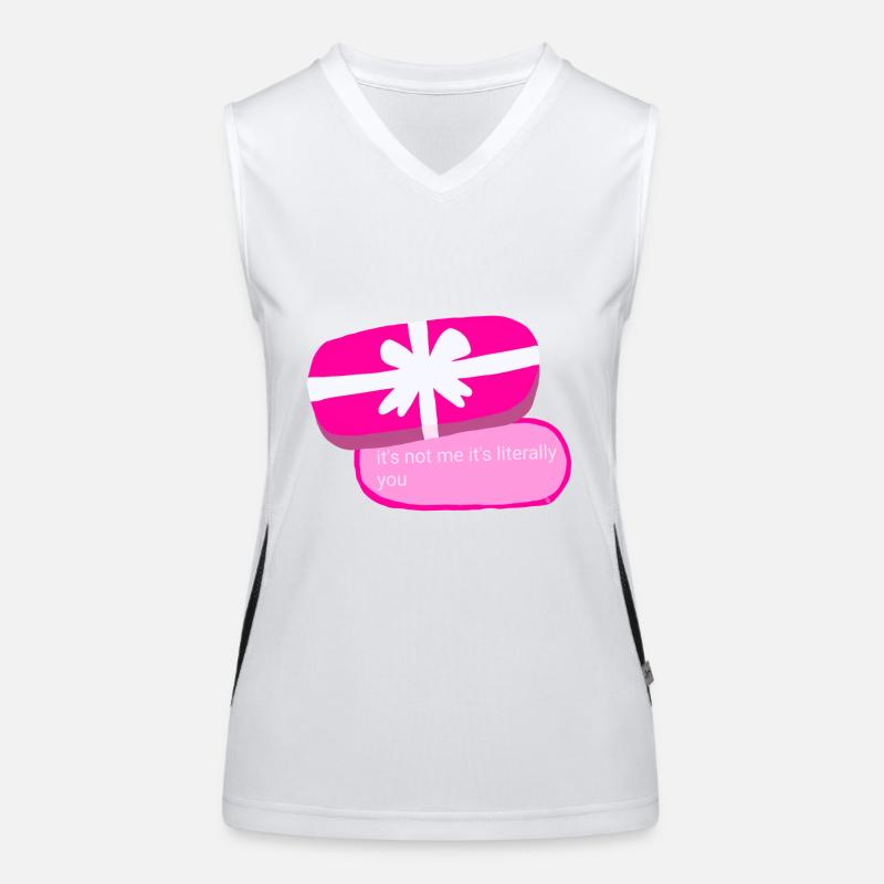 iMessage Girl Power Gift Women's Functional Contrast Tank Top