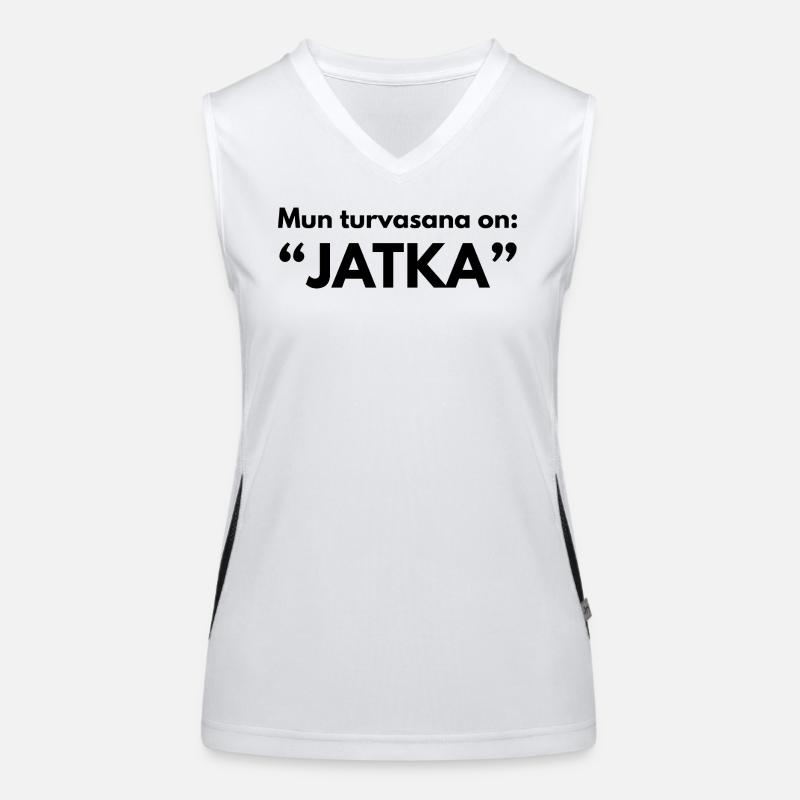 My safeword is: Continue Women's Functional Contrast Tank Top