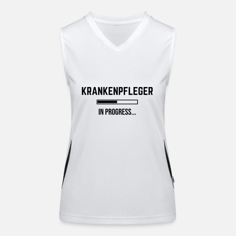 Krankenpfleger In Progress Funktionelles Kontrast-Tank Top für Frauen