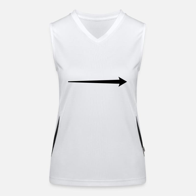 Pfeil Motiv Funktionelles Kontrast-Tank Top für Frauen
