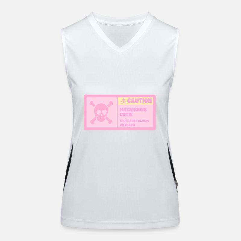 Beware, cute girl Women's Functional Contrast Tank Top