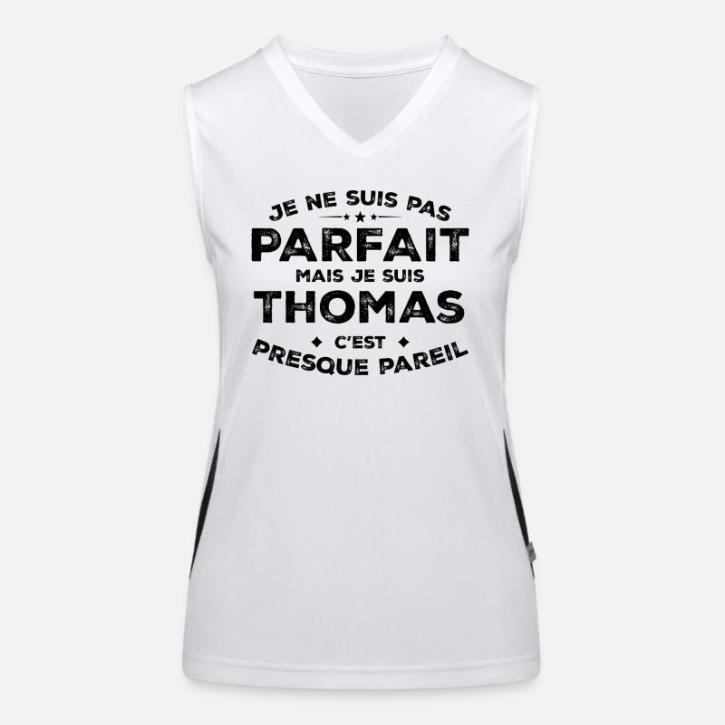 Thomas Un Prénom, Une Attitude L’Humour Thomas Débardeur respirant contrasté Femme