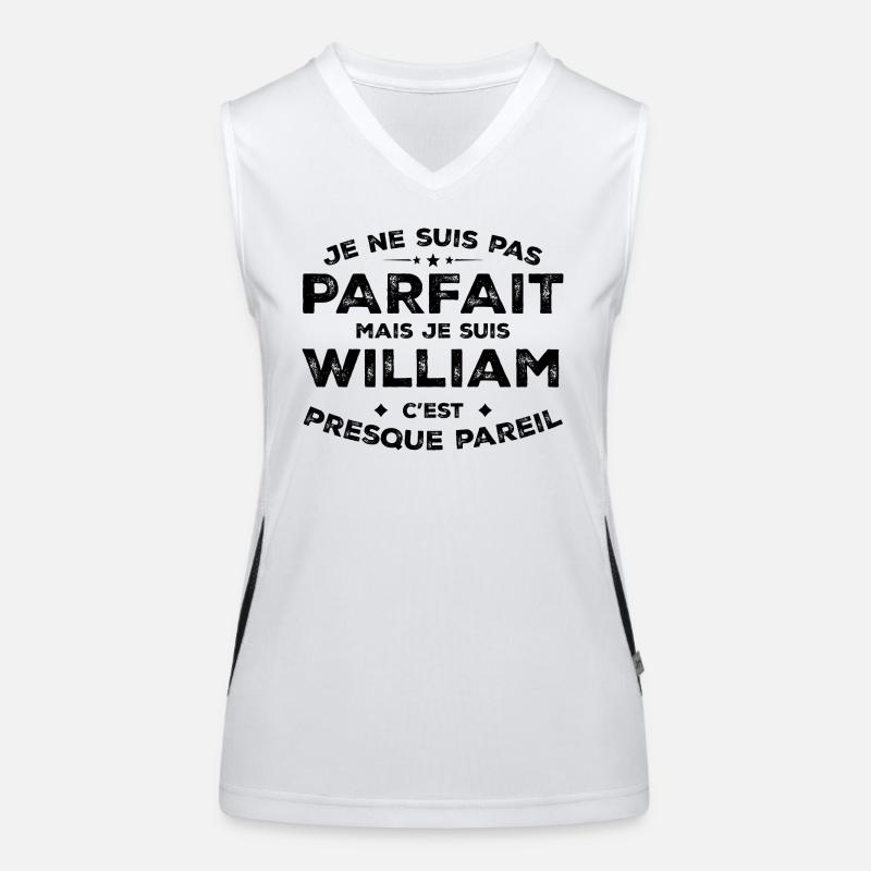 William A First Name, An Attitude Humor William Women's Functional Contrast Tank Top