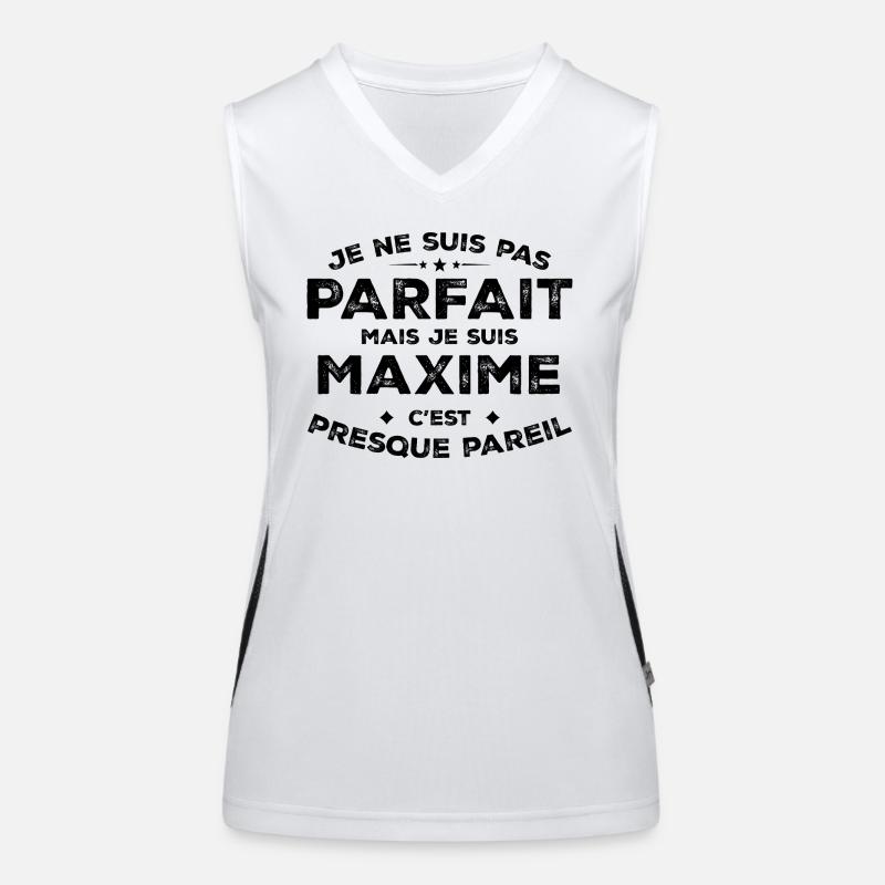 Maxime Ein Name, eine Haltung Humor Maxime Funktionelles Kontrast-Tank Top für Frauen