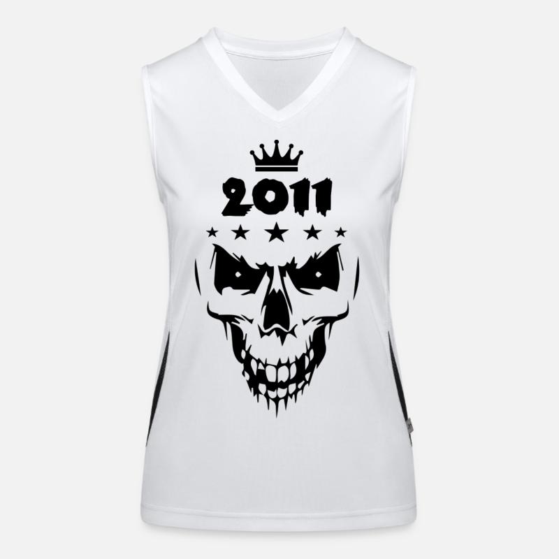 2011 Crâne Débardeur respirant contrasté Femme