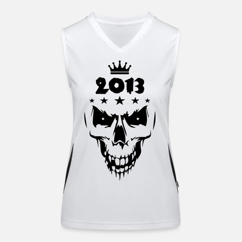 2013 Crâne Débardeur respirant contrasté Femme