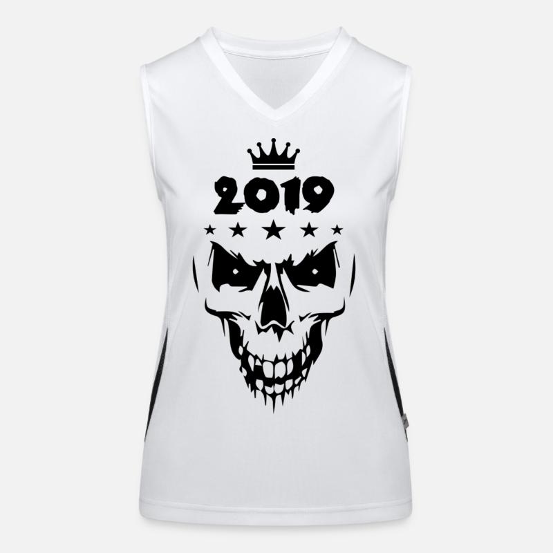 Crâne 2019 Débardeur respirant contrasté Femme