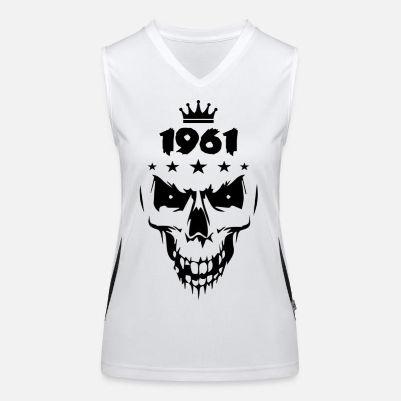Skull (1961) - Women's Functional Contrast Tank Top - white/black