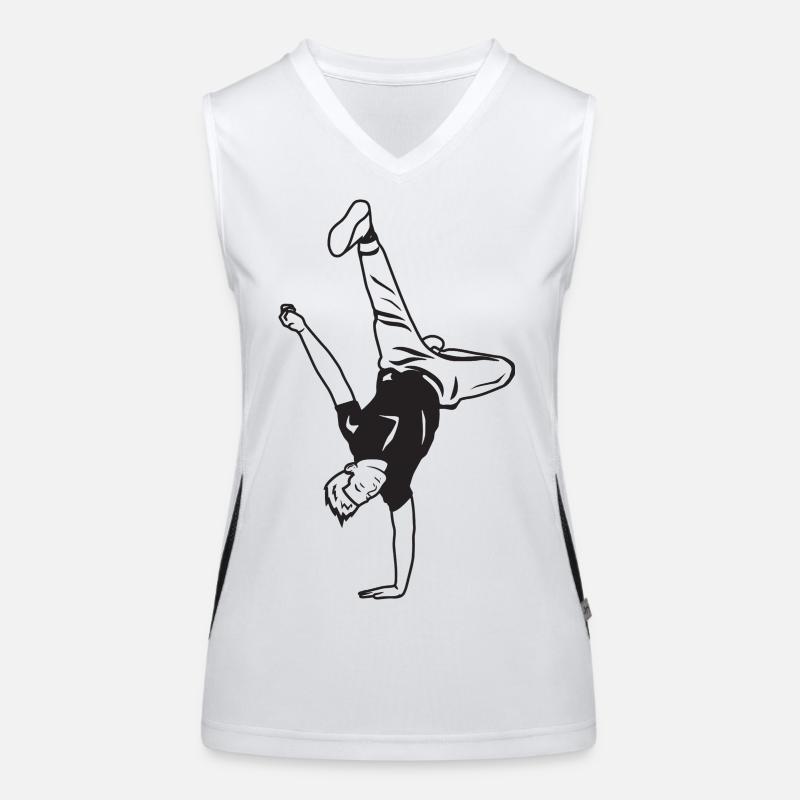 B Boy Funktionelles Kontrast-Tank Top für Frauen