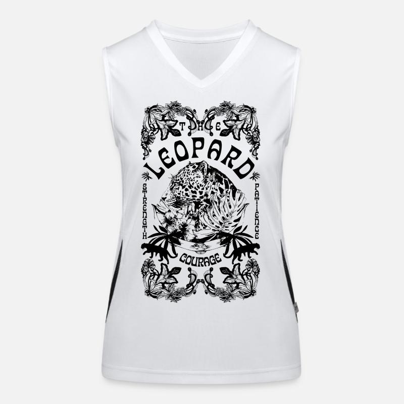 LE LÉOPARD Débardeur respirant contrasté Femme