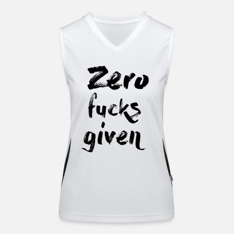 Zero Fucks Given Débardeur respirant contrasté Femme