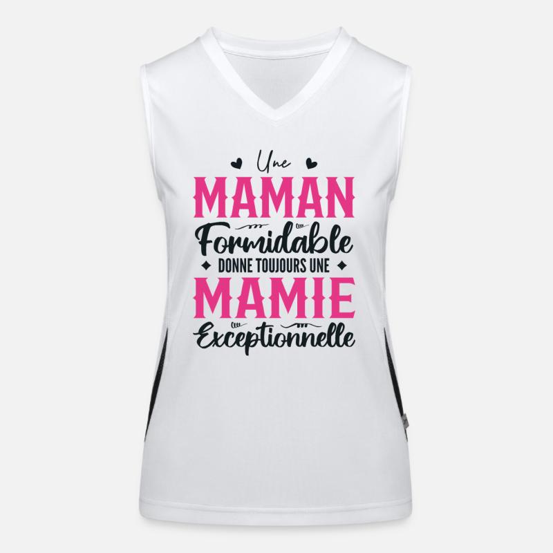 Erstaunliche Mutter gibt eine hervorragende Oma Funktionelles Kontrast-Tank Top für Frauen