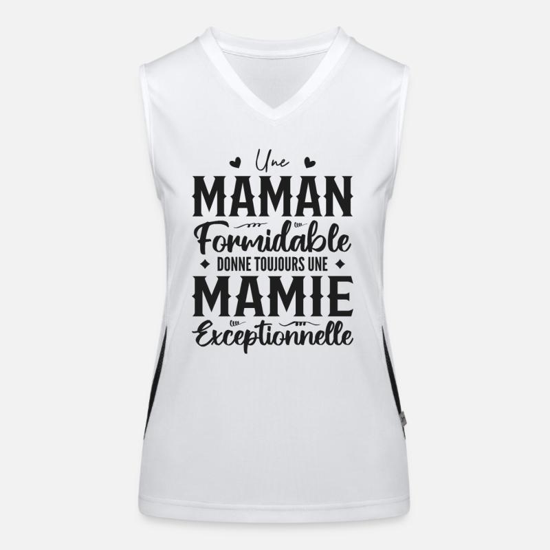 Erstaunliche Mutter gibt eine hervorragende Oma Funktionelles Kontrast-Tank Top für Frauen
