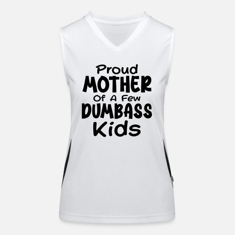 Stolze Mutter von ein paar Kindern Muttertag Funktionelles Kontrast-Tank Top für Frauen