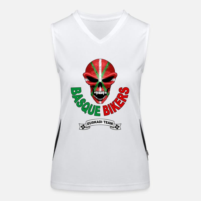 basque biker Débardeur respirant contrasté Femme