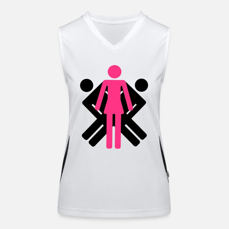 Intersection 2 +1 Débardeur respirant contrasté Femme