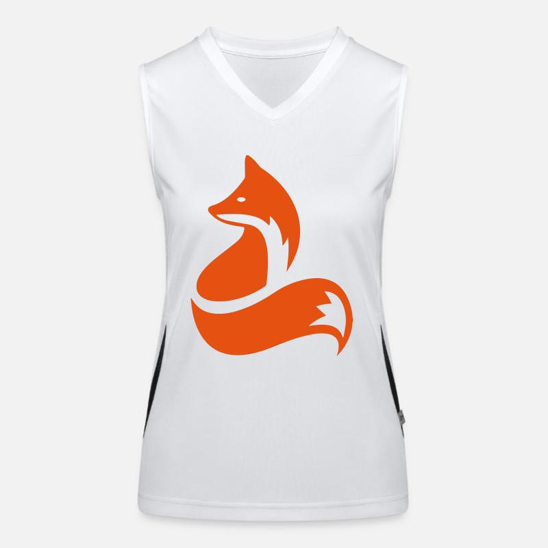 Fuchs Funktionelles Kontrast-Tank Top für Frauen