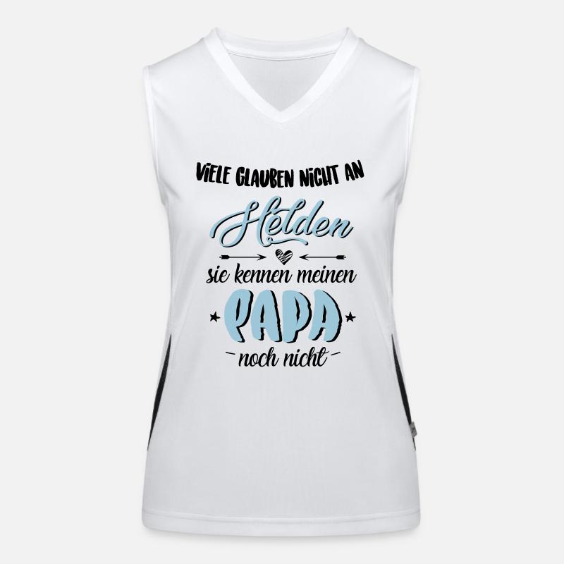 Papa Held Funktionelles Kontrast-Tank Top für Frauen