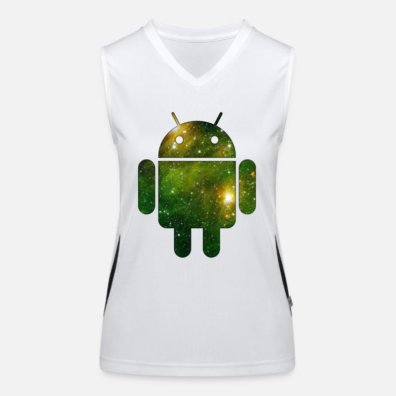 Android Funktionelles Kontrast-Tank Top für Frauen