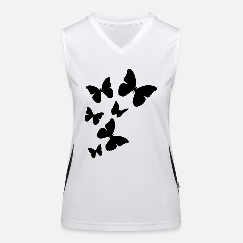 Papillons Débardeur respirant contrasté Femme