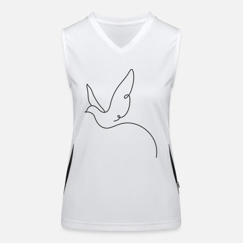 Vogel Funktionelles Kontrast-Tank Top für Frauen