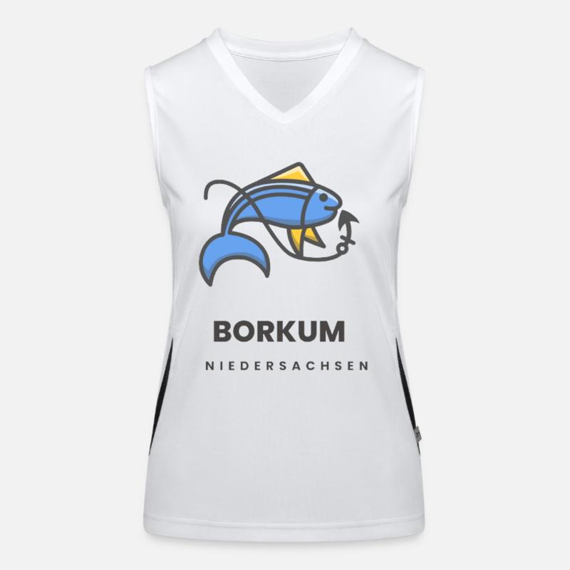 Borkum Funktionelles Kontrast-Tank Top für Frauen