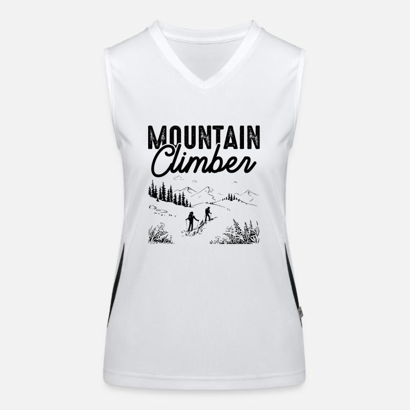 Mountain Climber Funktionelles Kontrast-Tank Top für Frauen