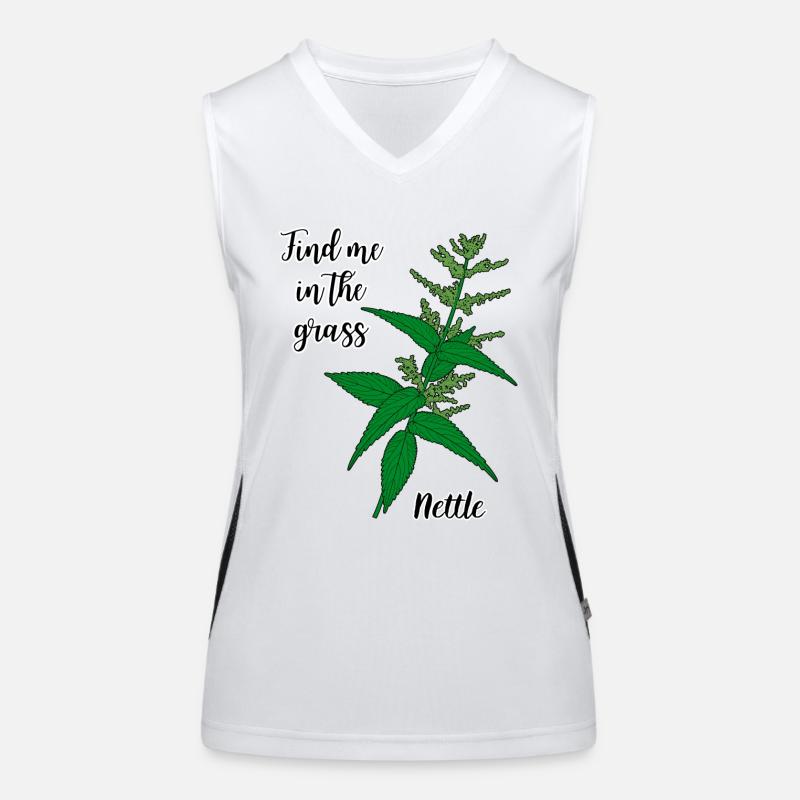 Find me in the grass... nettle Women's Functional Contrast Tank Top