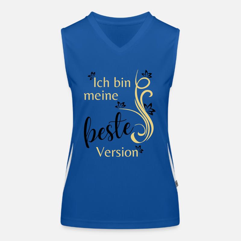 Ich bin meine beste Version Funktionelles Kontrast-Tank Top für Frauen