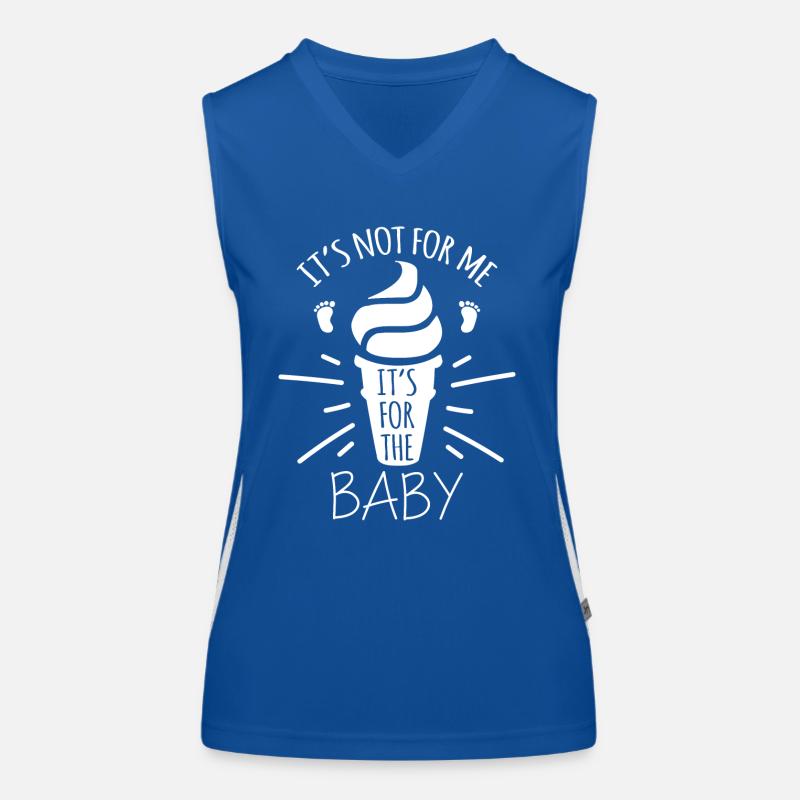 Ce n’est pas pour moi, c’est pour le bébé Débardeur respirant contrasté Femme