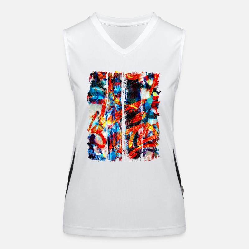art digitalart graphicdesign vector art graphics Women's Functional Contrast Tank Top