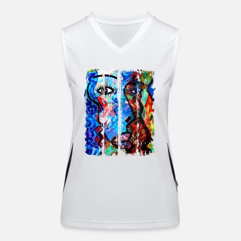 art digitalart graphicdesign vector art graphics Women's Functional Contrast Tank Top