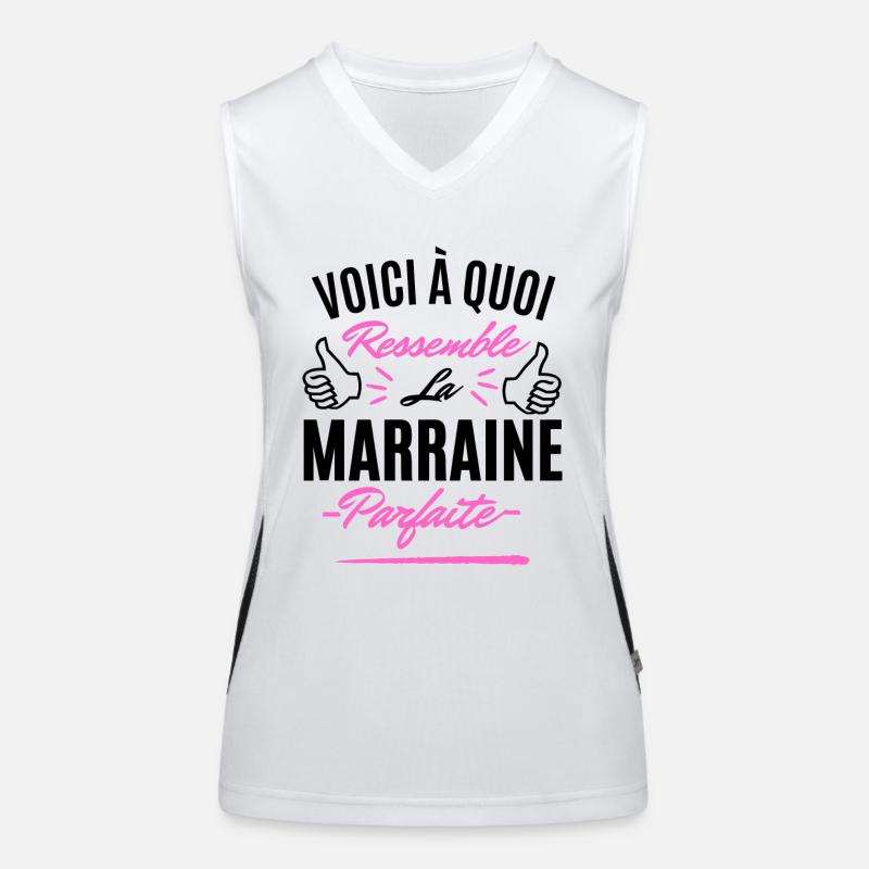 Marraine parfaite Débardeur respirant contrasté Femme