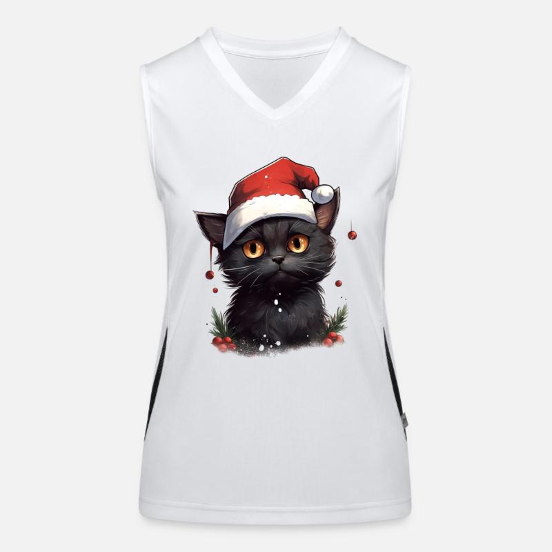 Schnurrbart-Wünsche Funktionelles Kontrast-Tank Top für Frauen