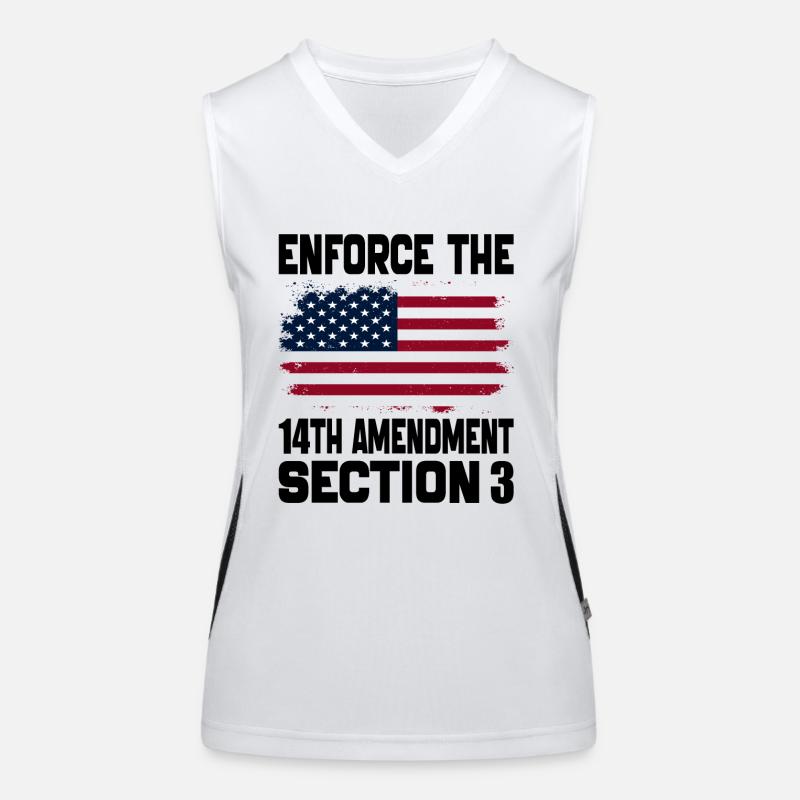 Enforce The 14TH Amendment Section 3 Women's Functional Contrast Tank Top