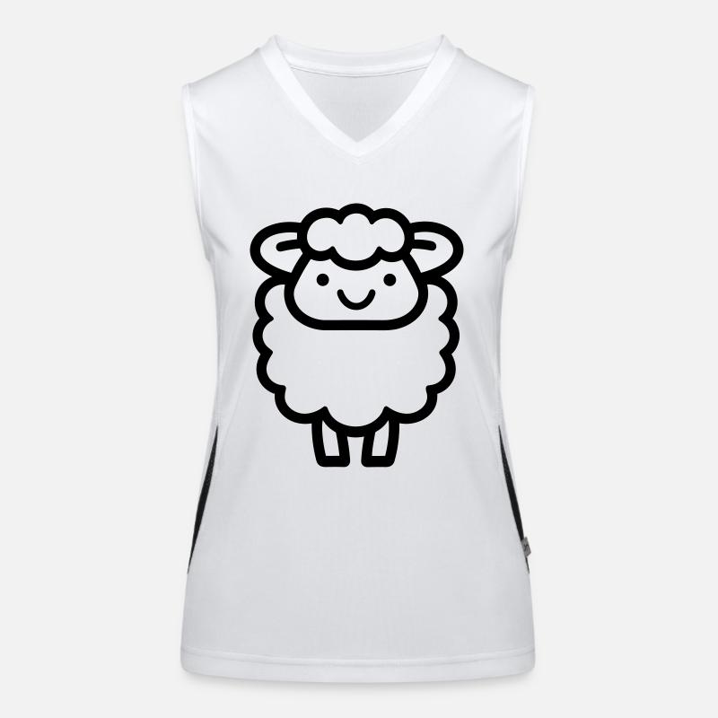 mouton Débardeur respirant contrasté Femme